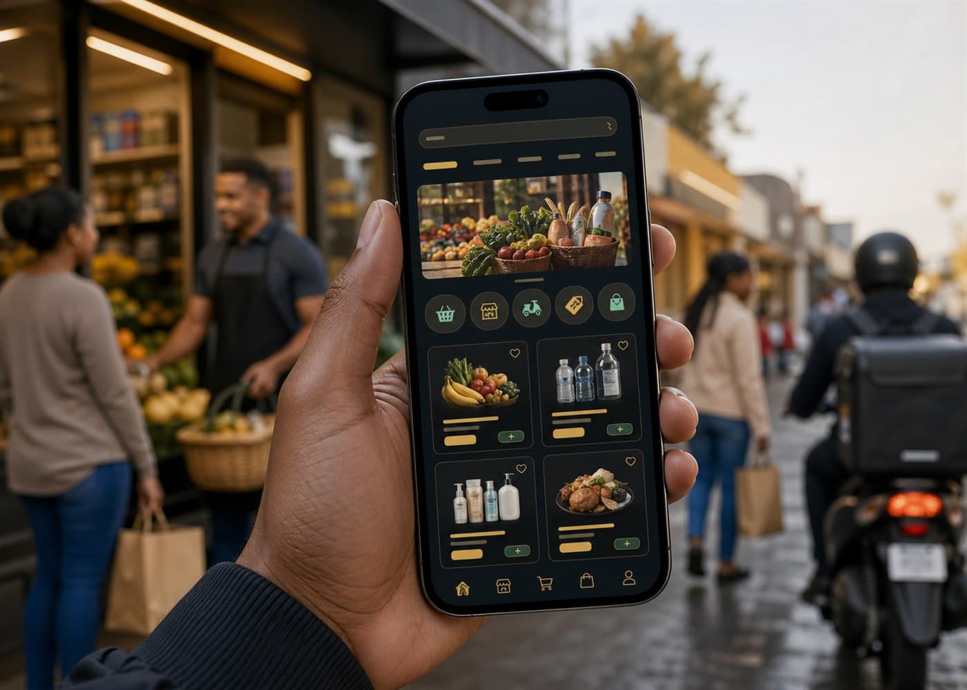 StreetShops mobile marketplace preview for app and PWA users