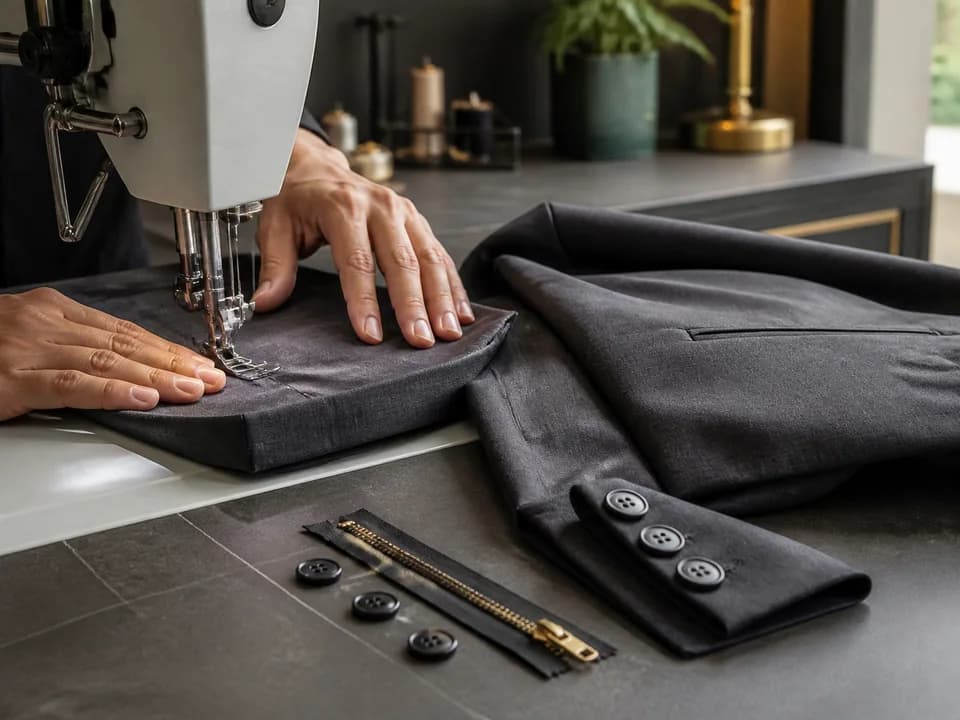 Garment prepared for a professional basic alteration